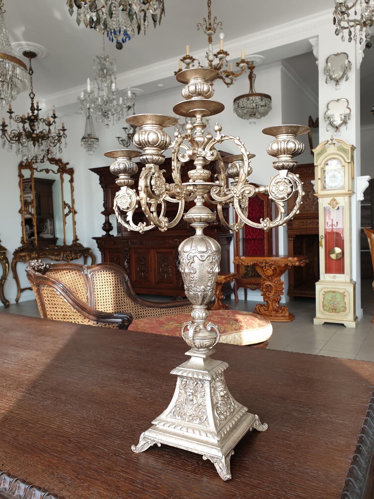 French Renaissance Revival Style Candelabra, circa 1880 For Sale