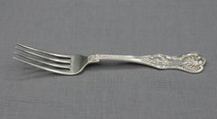 Circa 1880 Set of 6 Sterling Silver Dinner Forks in "King" by Dominick & Haff
