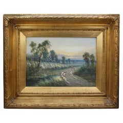 Circa 1880 Victorian English Countryside Painting