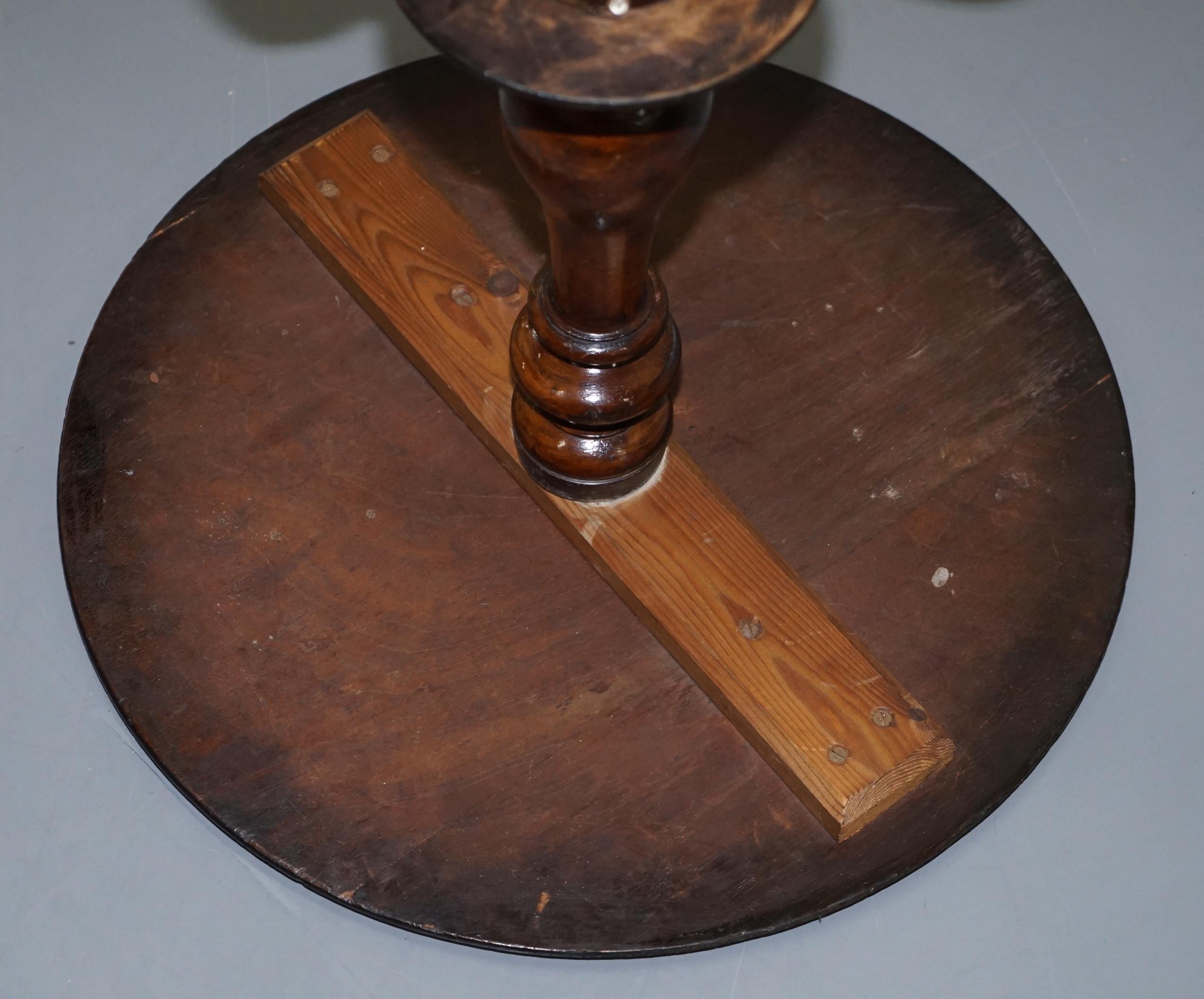 Walnut and Hardwood  Marquetry Inlaid Chess Games Table Tripod Base, circa 1880 14