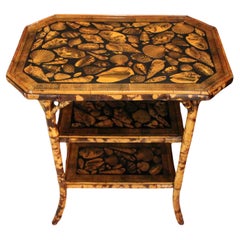 Circa 1880s Bamboo 3-Tier Side Table