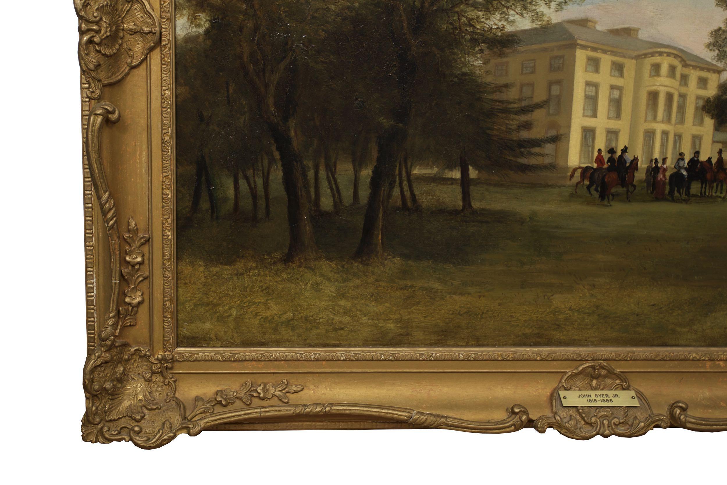 „Bevor die Jagd“ Englisches Landschaftsgemälde von John Syer, Jr., um 1880 im Angebot 7