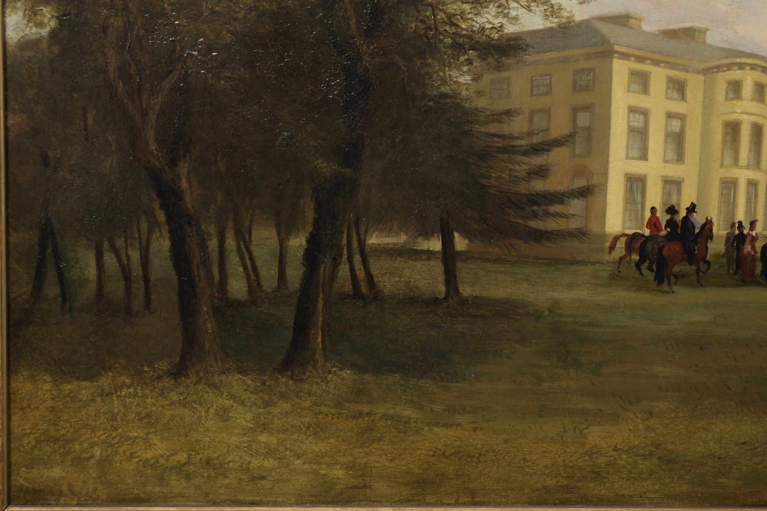 „Bevor die Jagd“ Englisches Landschaftsgemälde von John Syer, Jr., um 1880 im Zustand „Gut“ im Angebot in Shippensburg, PA