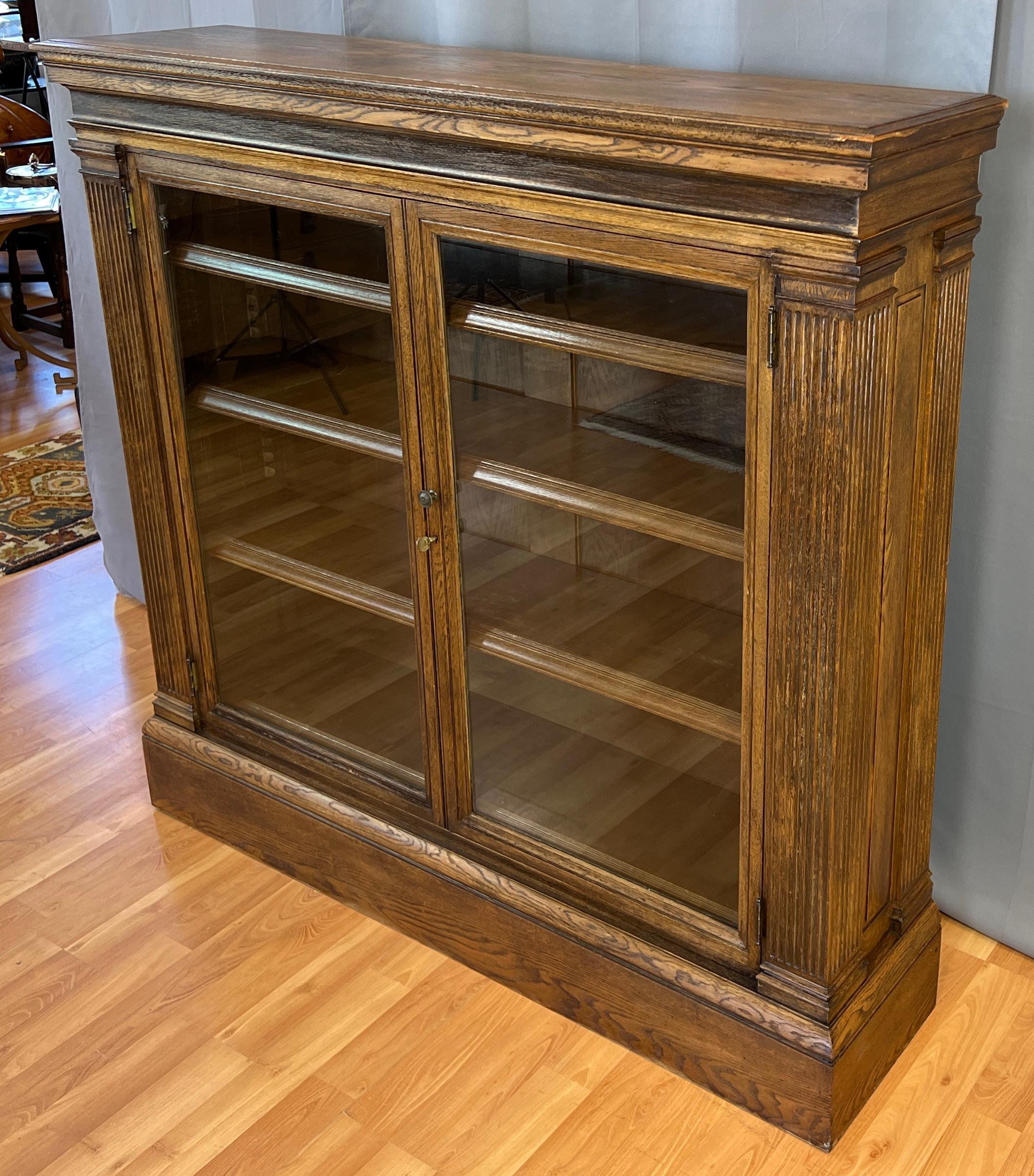 Double Door Lawyer's Walnut Bookcase, circa 1880s 14