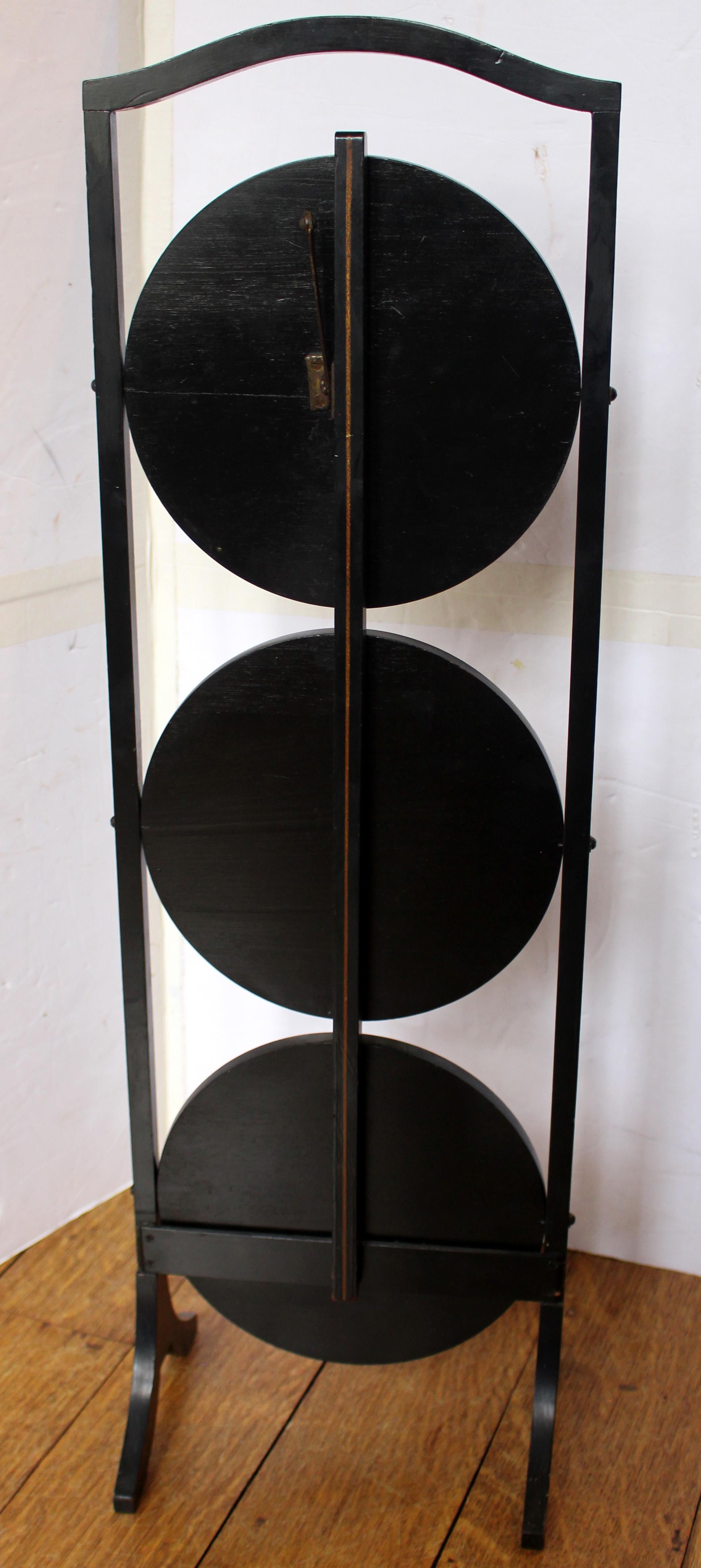 Late Victorian Circa 1890-1910 English Tilting Muffin Stand