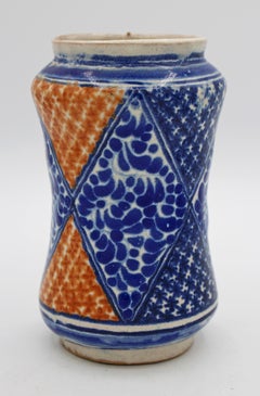 Circa 1890-1910 Uriarte Talavera Apothecary Jar