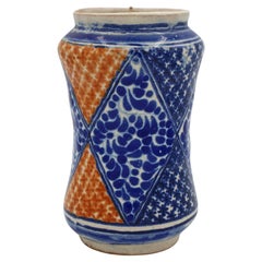 Antique Circa 1890-1910 Uriarte Talavera Apothecary Jar