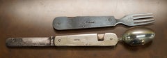 Asprey Military Campaign Folding Cutlery Set Hallmarked Silver Plated circa 1890