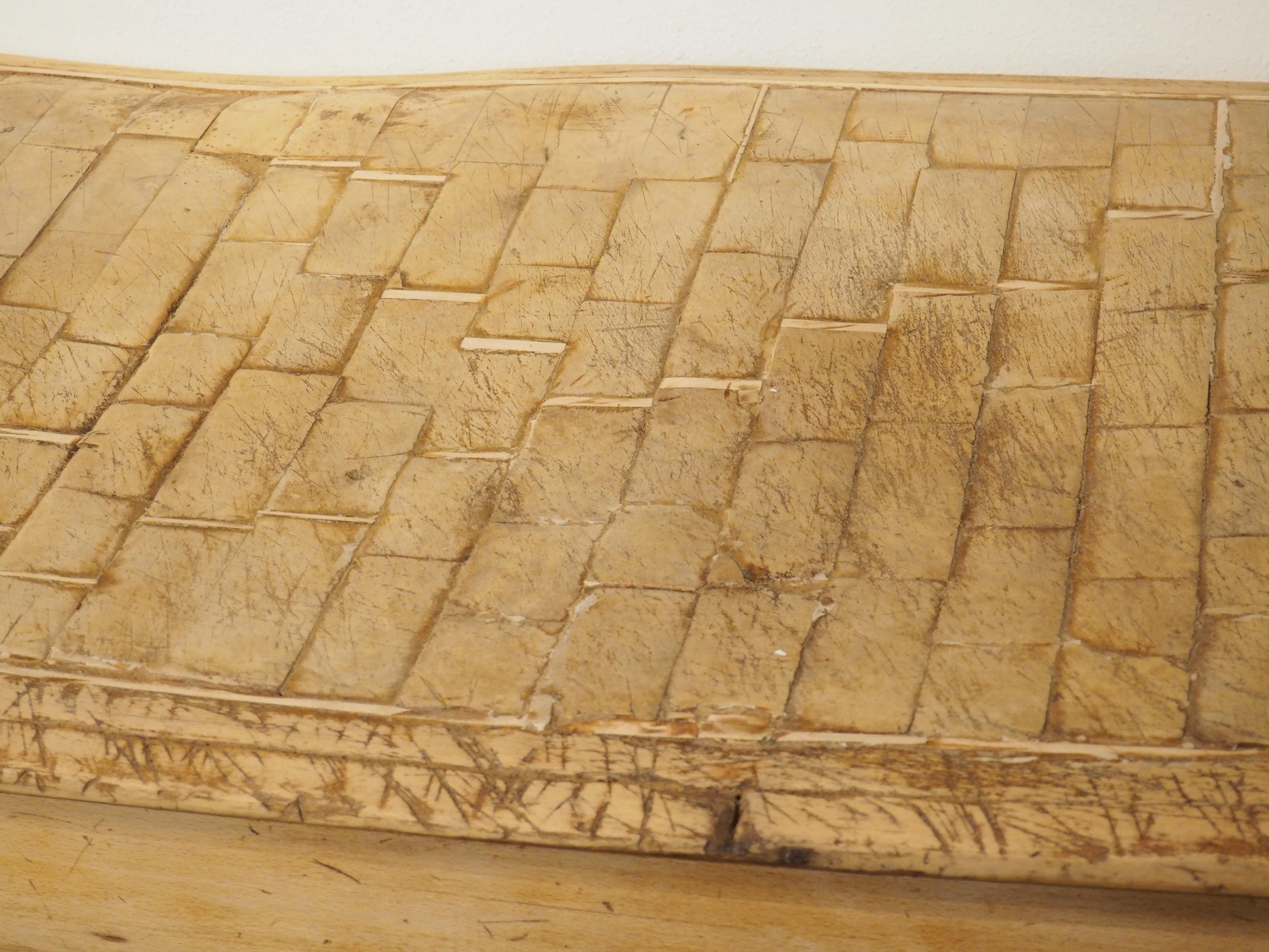 Circa 1890 Billot de Boucher Butcher Block Table from France For Sale 6