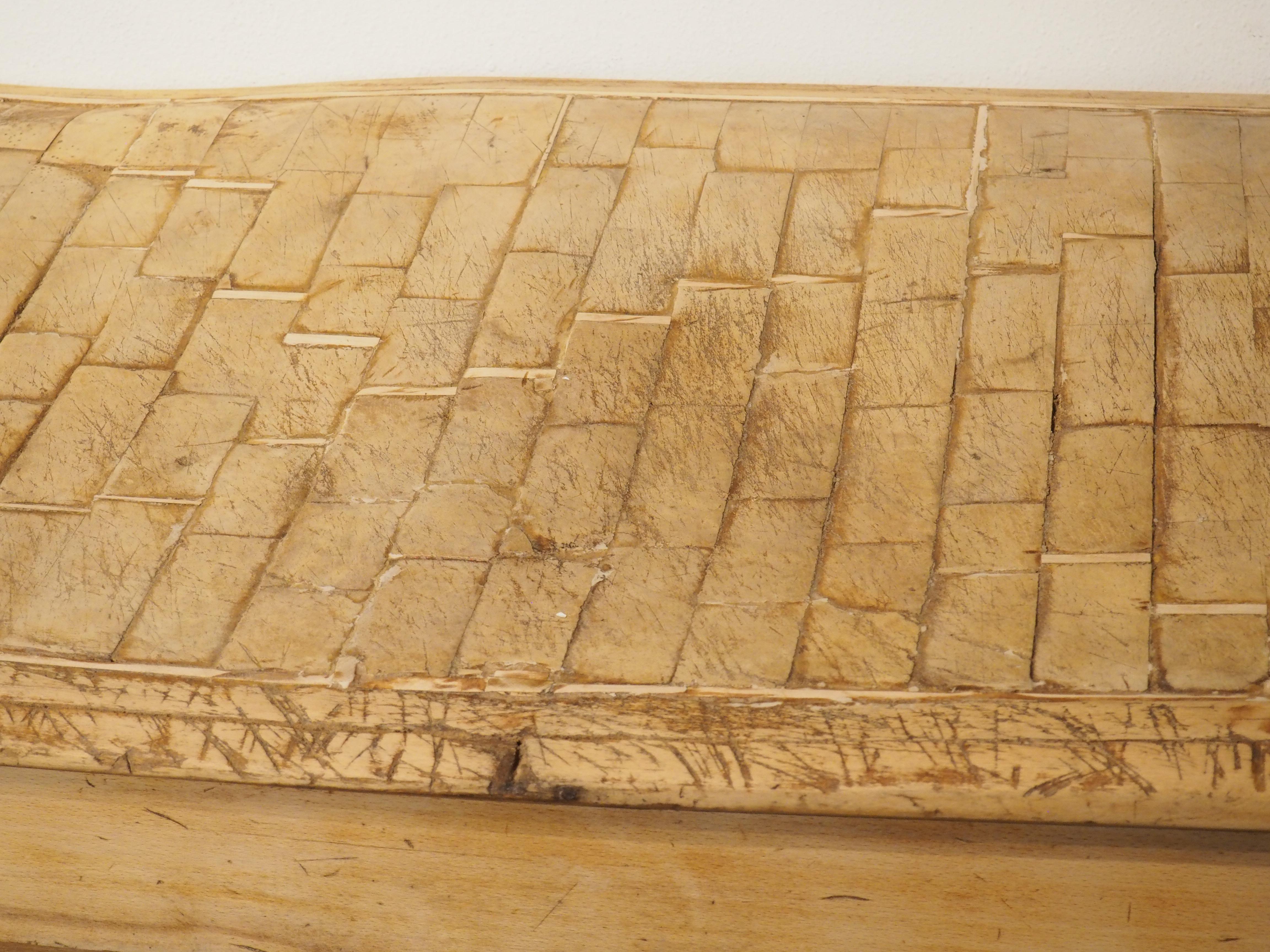 Circa 1890 Billot de Boucher Butcher Block Table from France For Sale 8