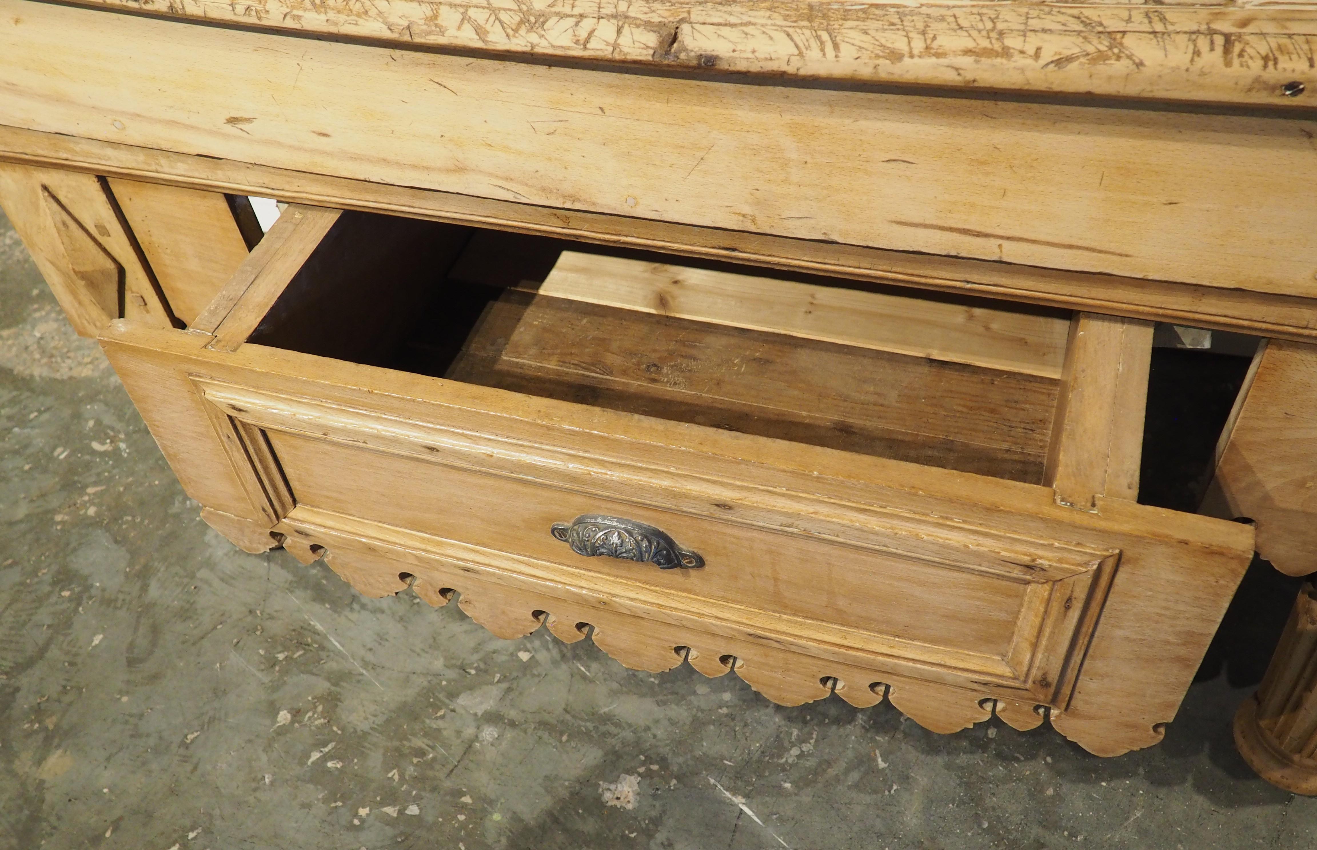 Circa 1890 Billot de Boucher Butcher Block Table from France For Sale 11