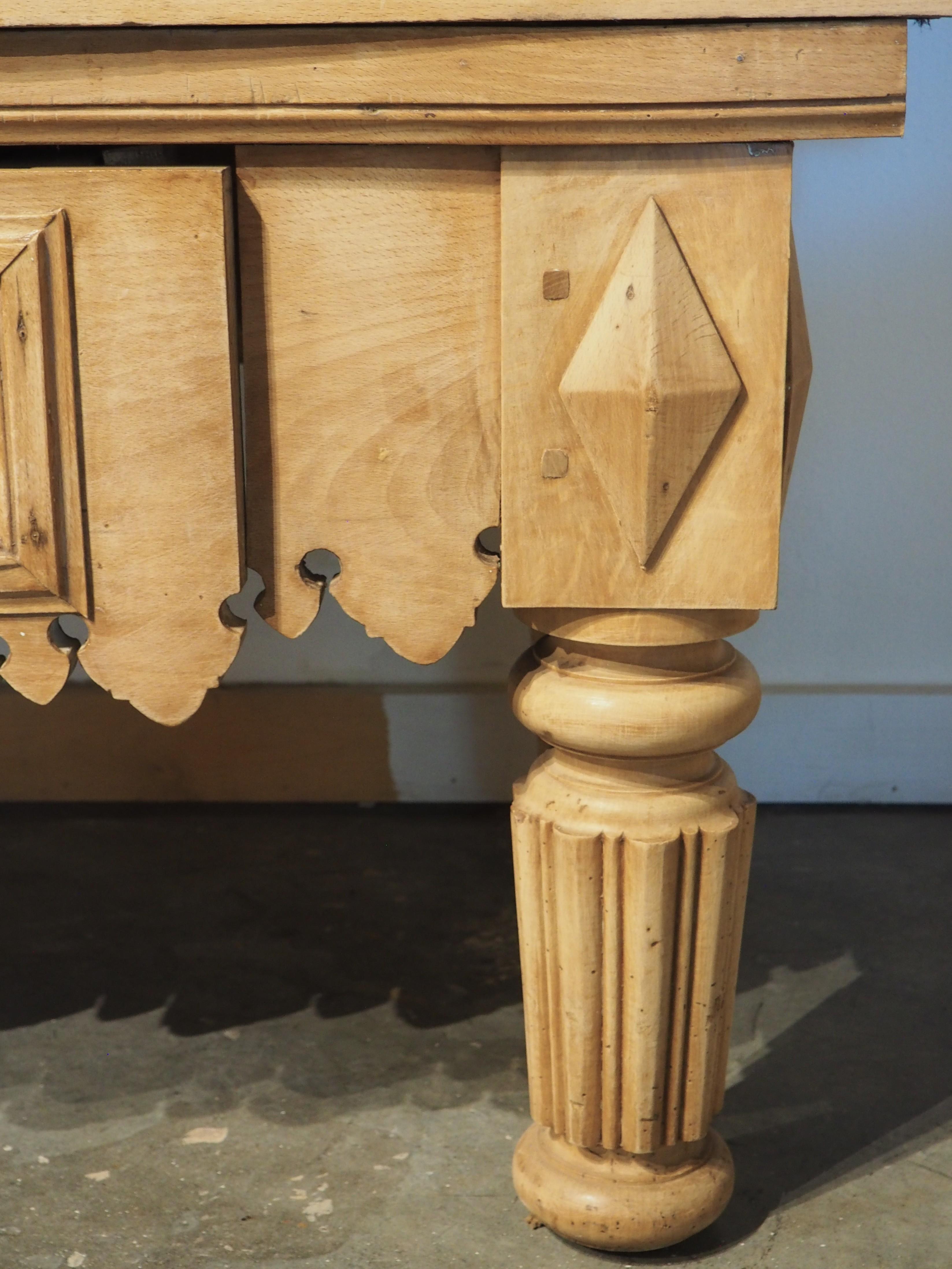 Circa 1890 Billot de Boucher Butcher Block Table from France For Sale 1