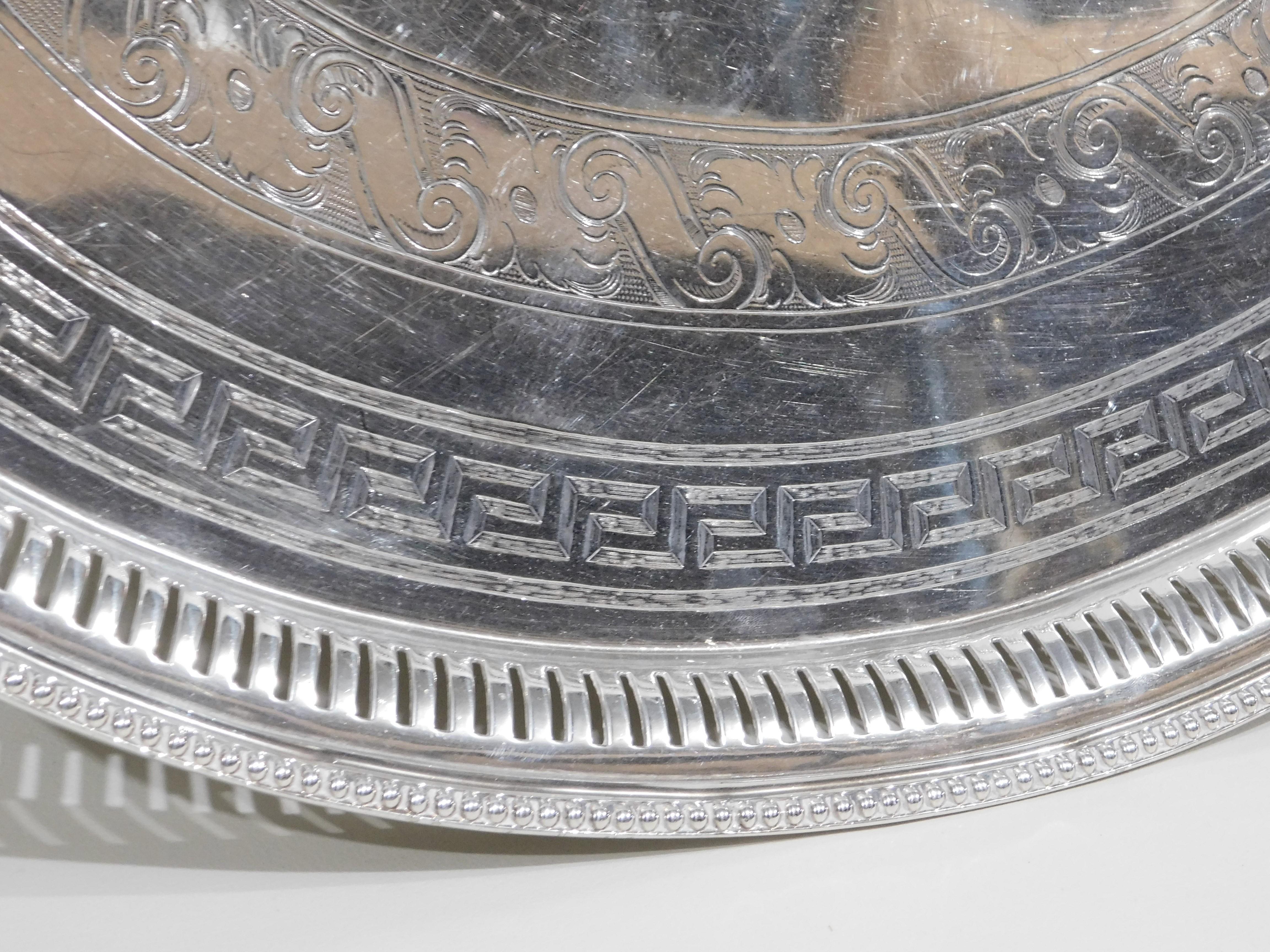 silver trays with handles