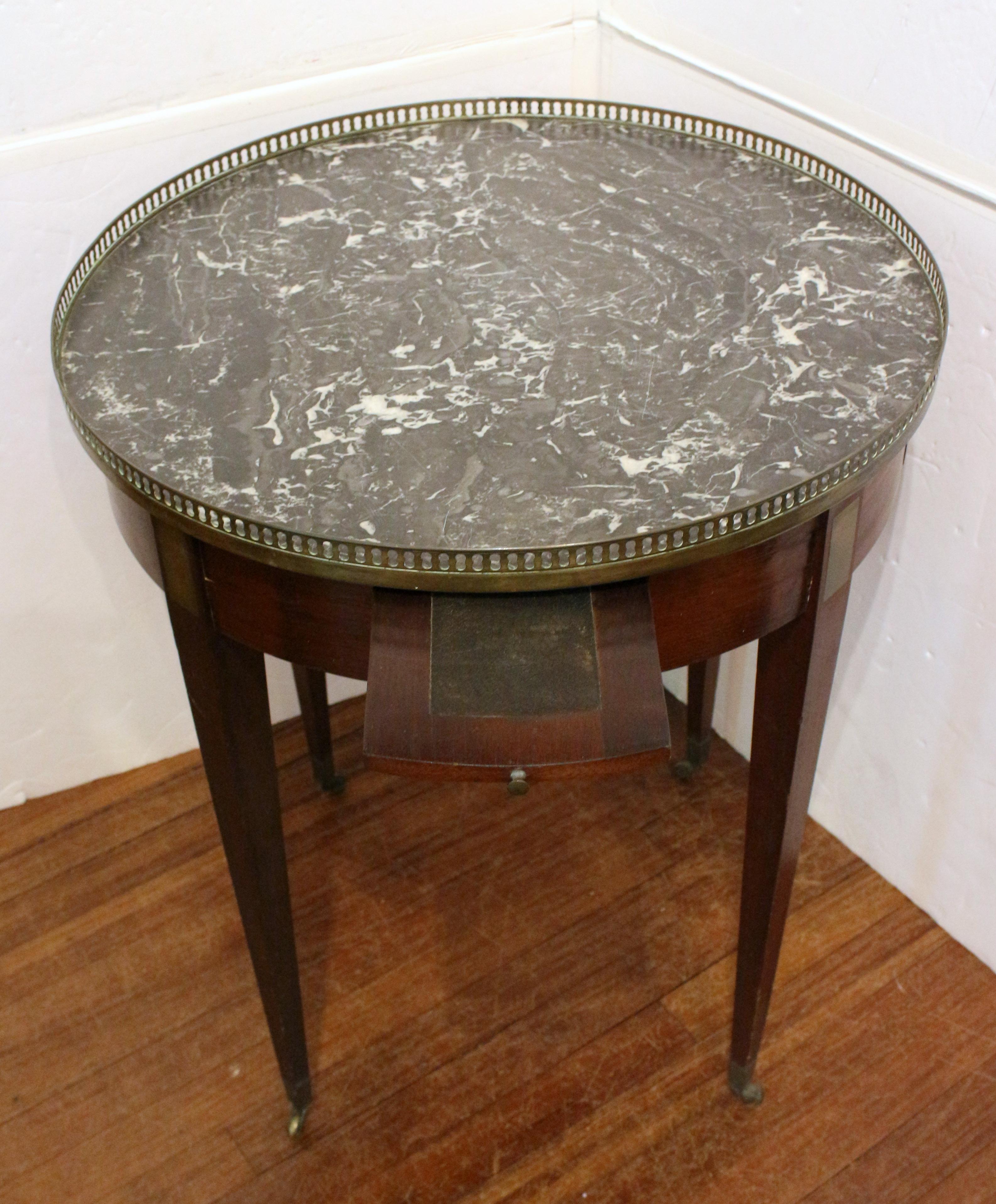 19th Century Circa 1890 Louis XVI Style Bouillotte Table