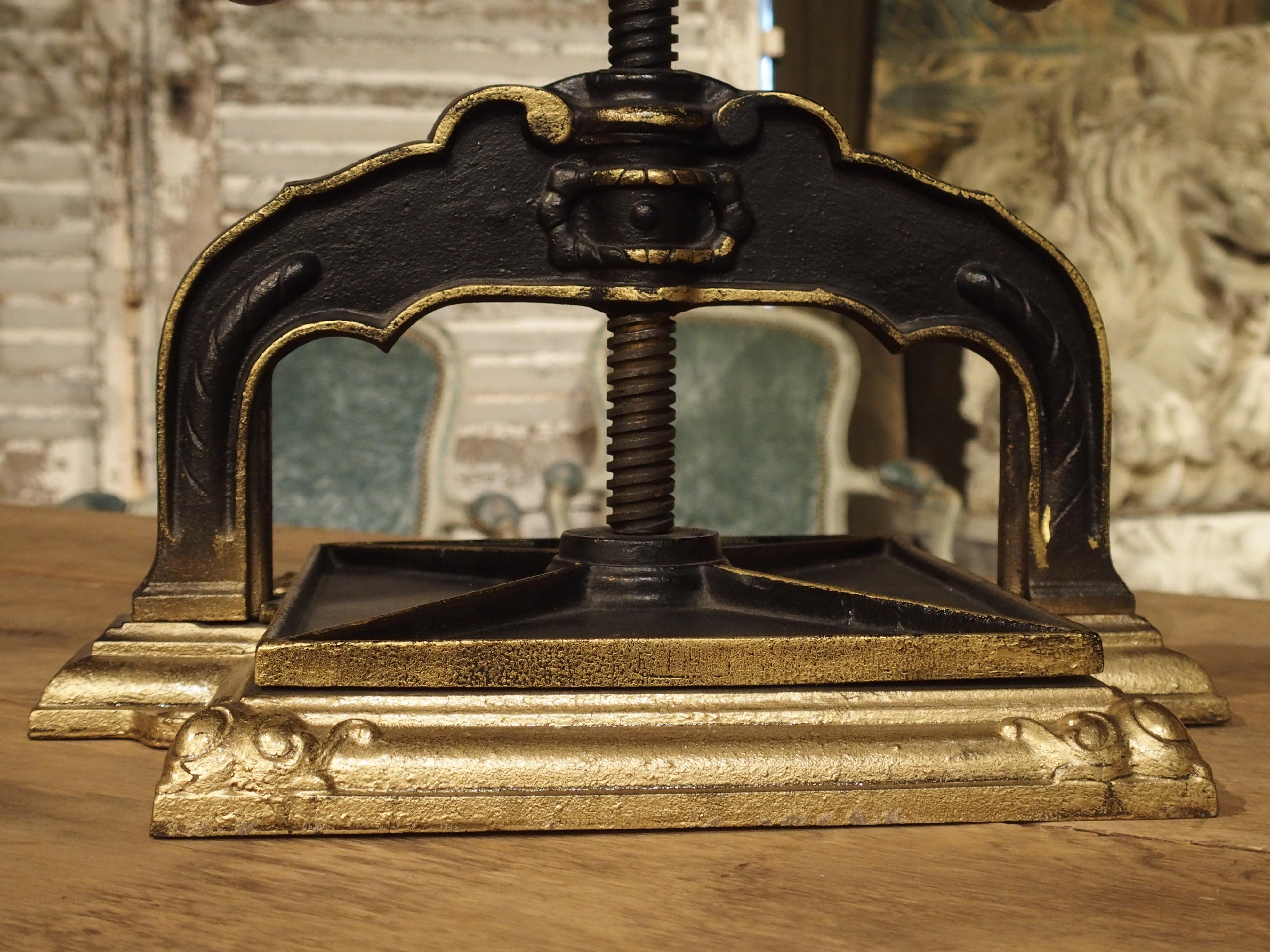 Painted Cast Iron Book Press from Germany, circa 1890 3