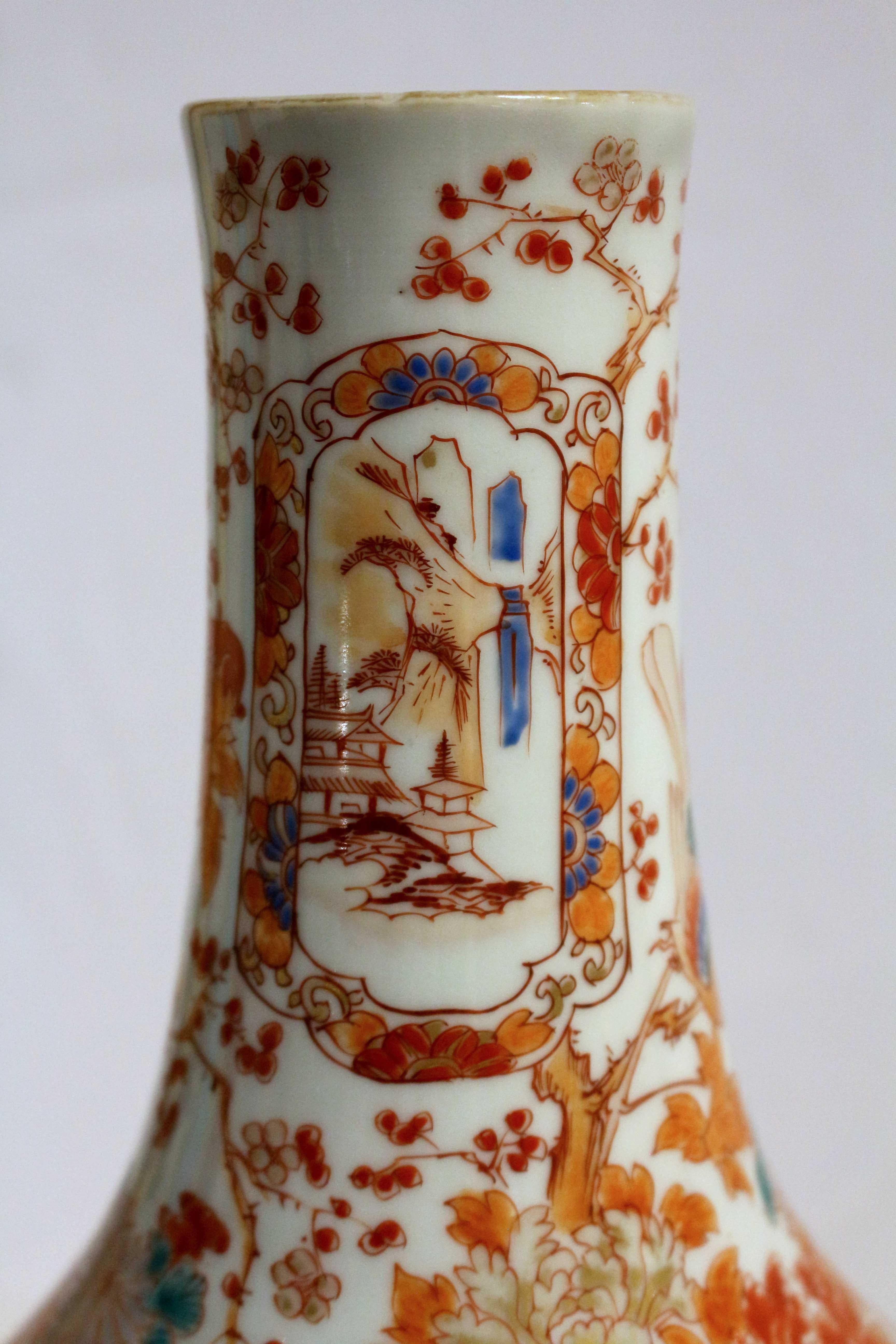 Circa 1890 Pair of Japanese Imari Vases For Sale 2