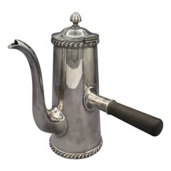 Pot à chocolat en argent soudé datant d'environ 1890 par Holmes & Edwards