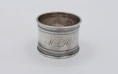 Circa 1890 Sterling Silver American Napkin Ring