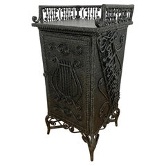 Circa 1890s Aesthetic Movement Music Cabinet by Heywood Brothers and Wakefield