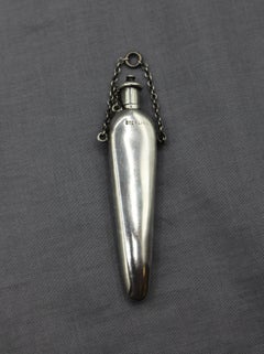 Circa 1890s American Sterling Silver Chatelaine Scent Bottle