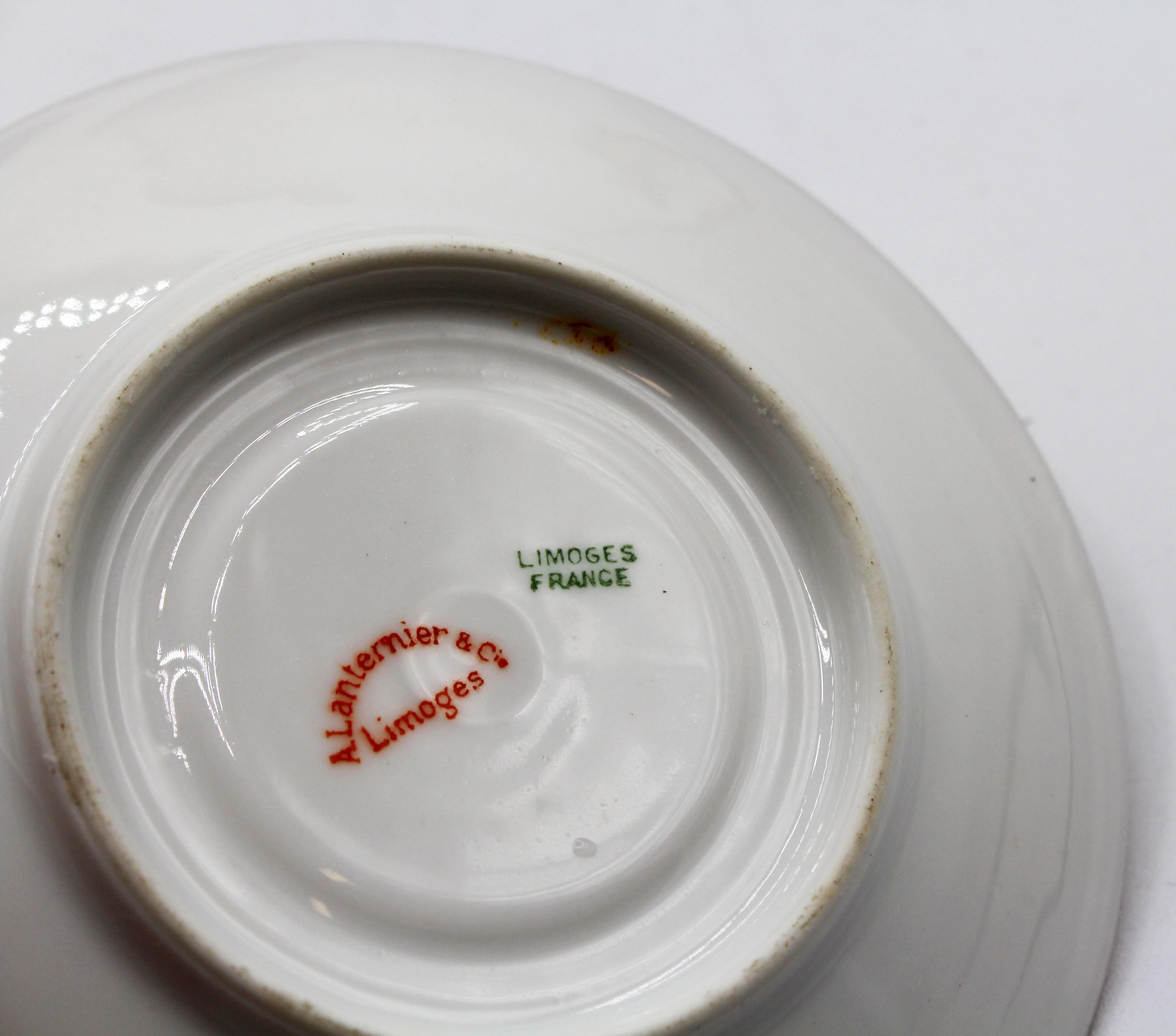Circa 1890s French Porcelain Chocolate Set for Four 2