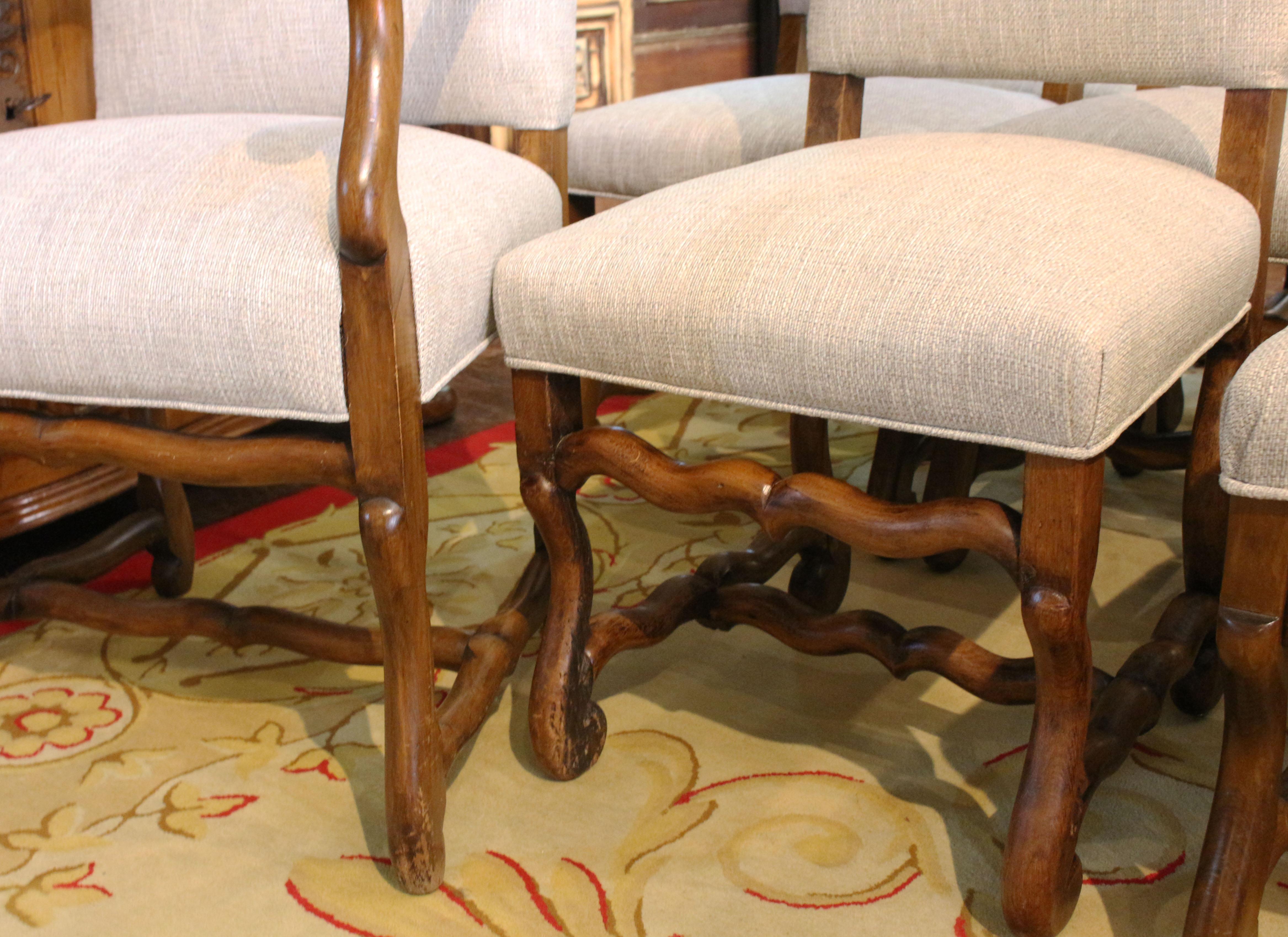 Circa 1890s Louis XIII French Dining Chairs, Set of 12 In Good Condition In Chapel Hill, NC
