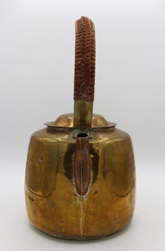 Circa 1891-1911 Chinese Brass Tea Kettle