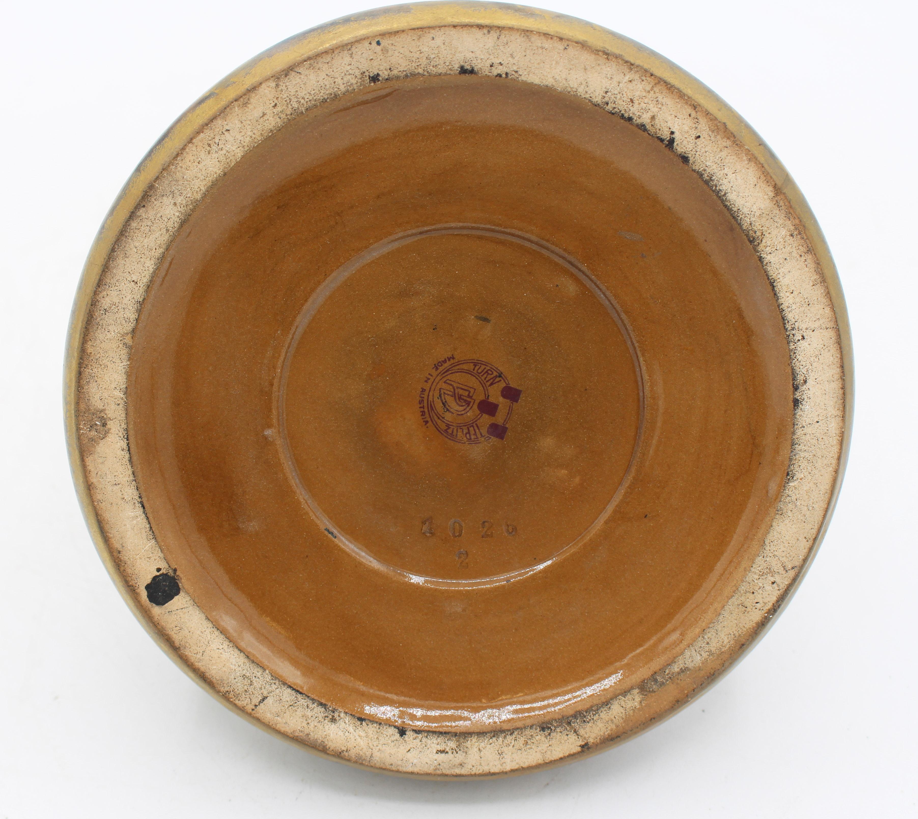 CIRCA 1893-1905 Österreichischer Paul Dachsel Entworfene Jugendstil-Keramik-Vase im Zustand „Gut“ im Angebot in Chapel Hill, NC