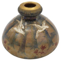 CIRCA 1893-1905 Österreichischer Paul Dachsel Entworfene Jugendstil-Keramik-Vase