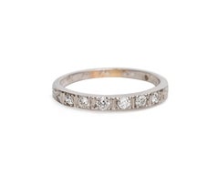 Victorian 18 Karat Gold 6-Stone Diamond Band, #19007270, circa 1893