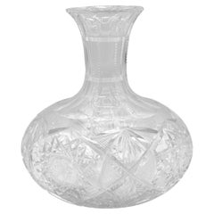 Circa 1895 American Brilliant Period Cut Glass Carafe