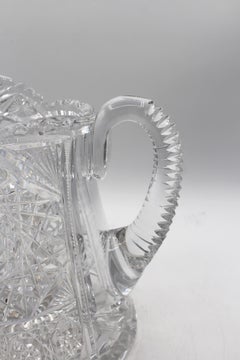 Circa 1896-1916 American Brilliant Cut Glass Pitcher