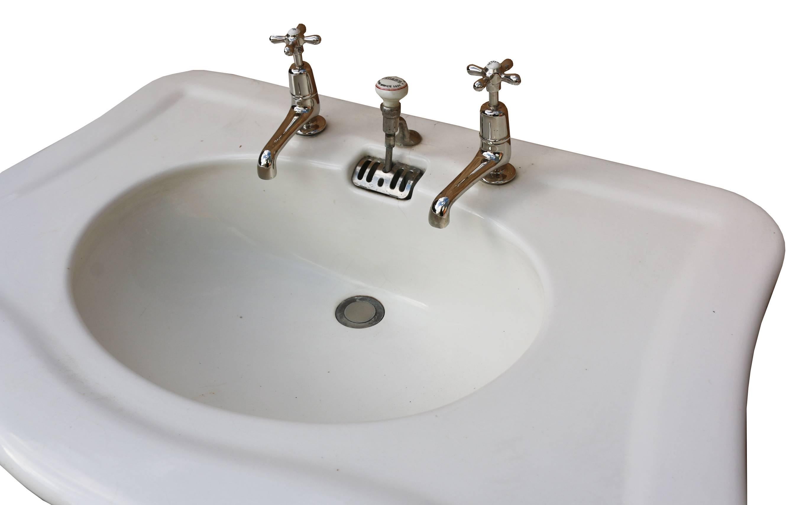 Jacob Delafon' Antikes französisches Waschbecken, um 1900 (Viktorianisch)
