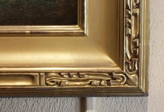Peinture américaine à l'huile sur toile, vers 1900, de Frederick Ballard Williams