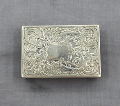 Circa 1900 American Sterling Silver Matchbox Case Made for Tiffany