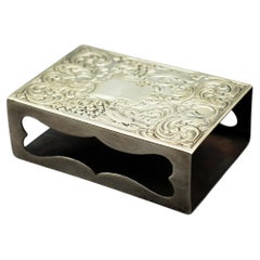 Circa 1900 American Sterling Silver Matchbox Case Made for Tiffany