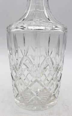 Circa 1900 Anglo-Irish Cylinder Shape Decanter & Stopper