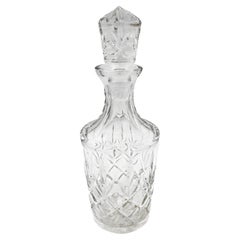 Circa 1900 Anglo-Irish Cylinder Shape Decanter & Stopper