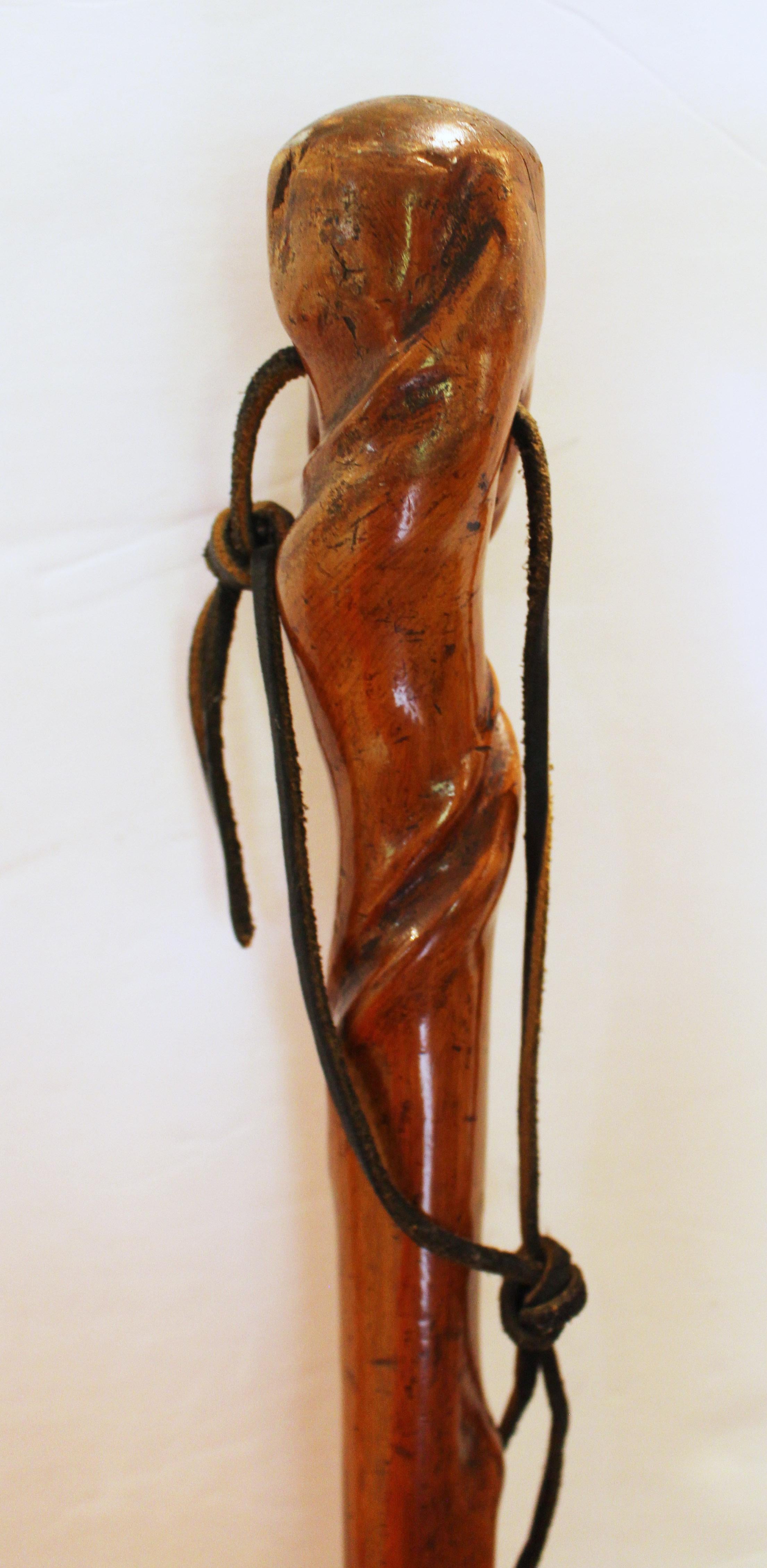 Zimbabwean Circa 1900 Antique African Walking Stick For Sale