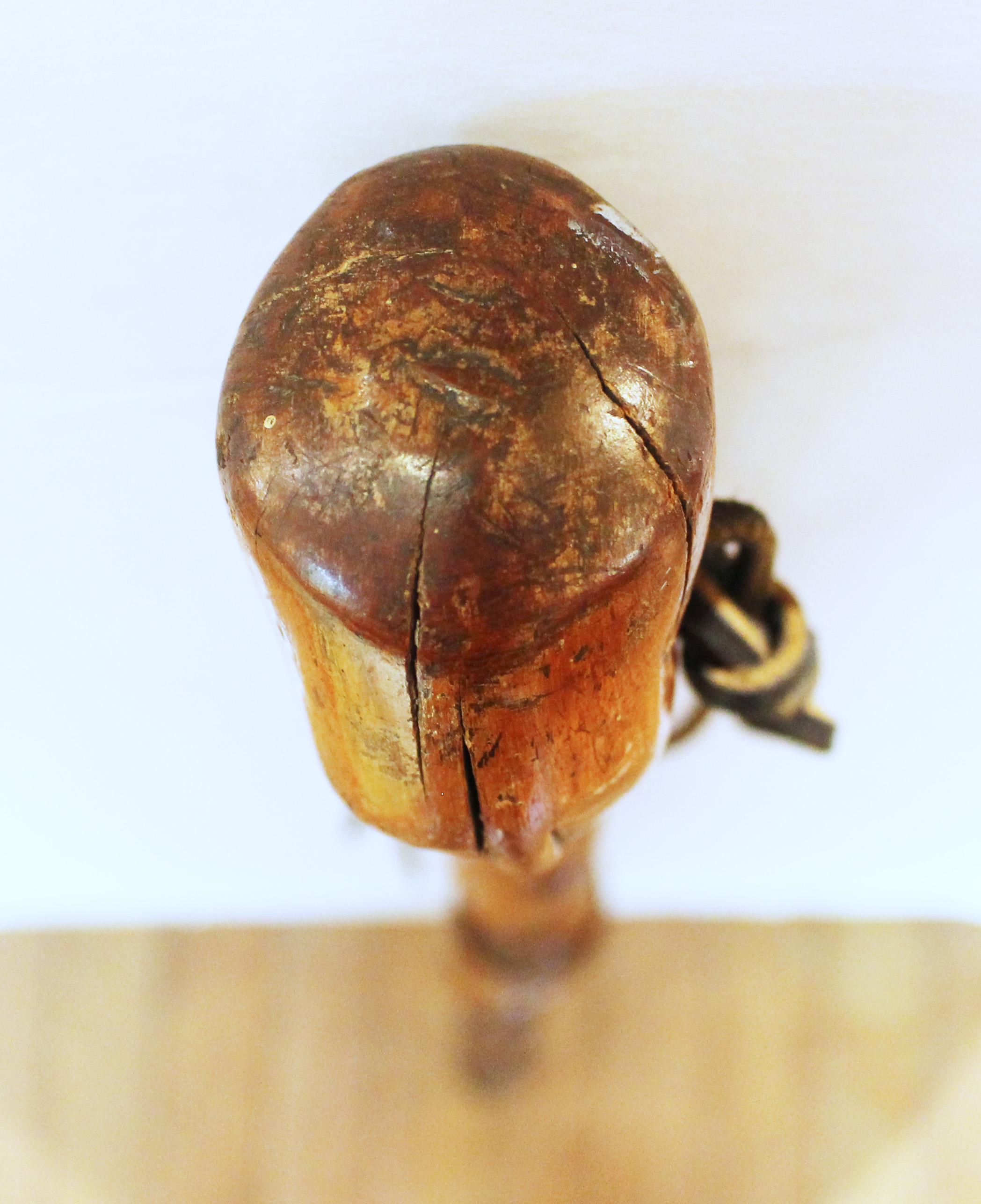 Circa 1900 Antique African Walking Stick In Good Condition For Sale In Chapel Hill, NC