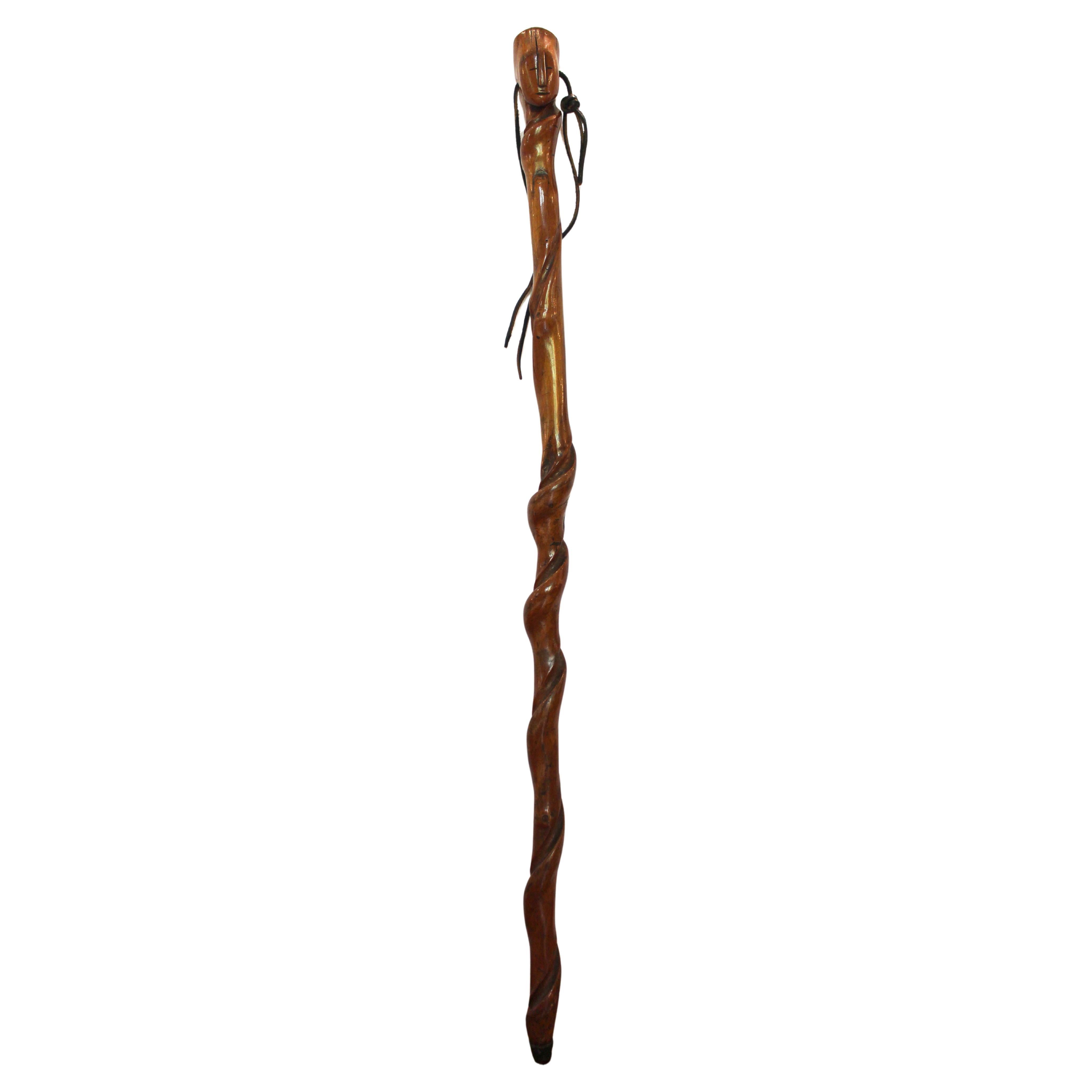 Circa 1900 Antique African Walking Stick For Sale