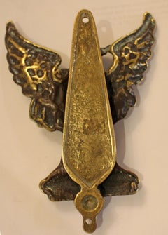 Circa 1900 Antique English Brass Eagle Door knocker