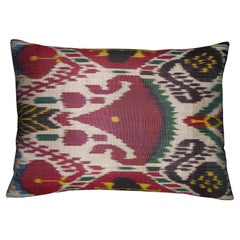 Circa 1900 Antique Ikat Tapestry Pillow