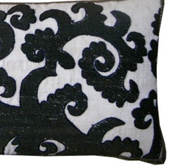 Circa 1900 Antique Susani Embroidery Pillow