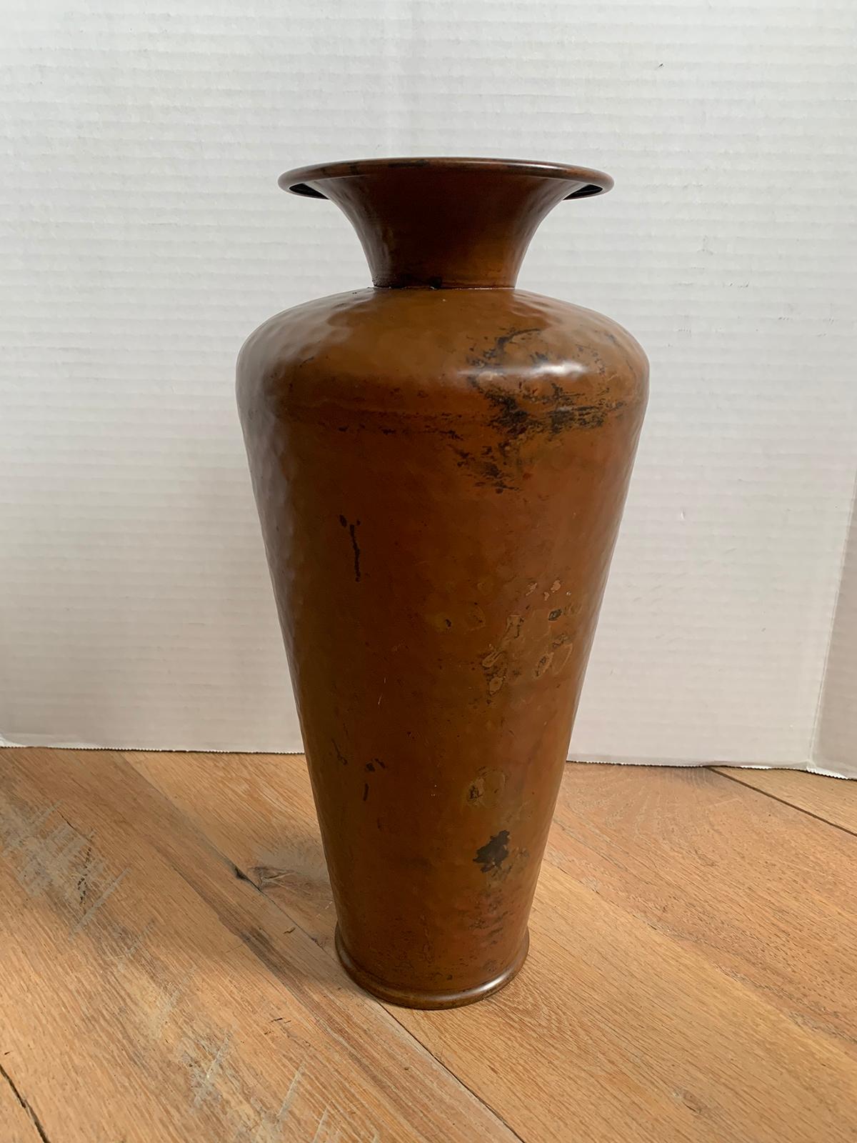 Arts & Crafts Style Copper Vase, circa 1900 3