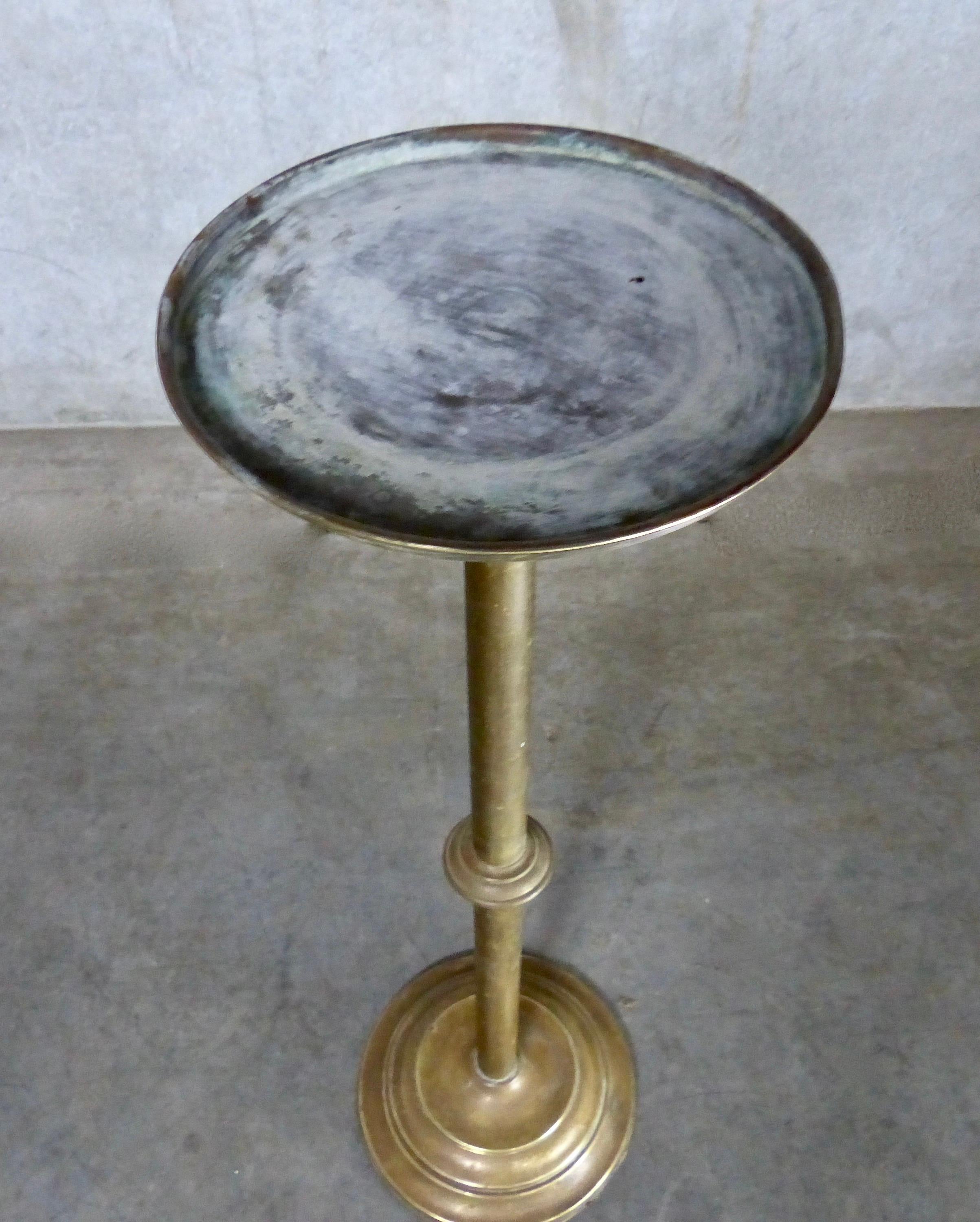 Victorian Brass Extendable Plant Display Stand, circa 1900