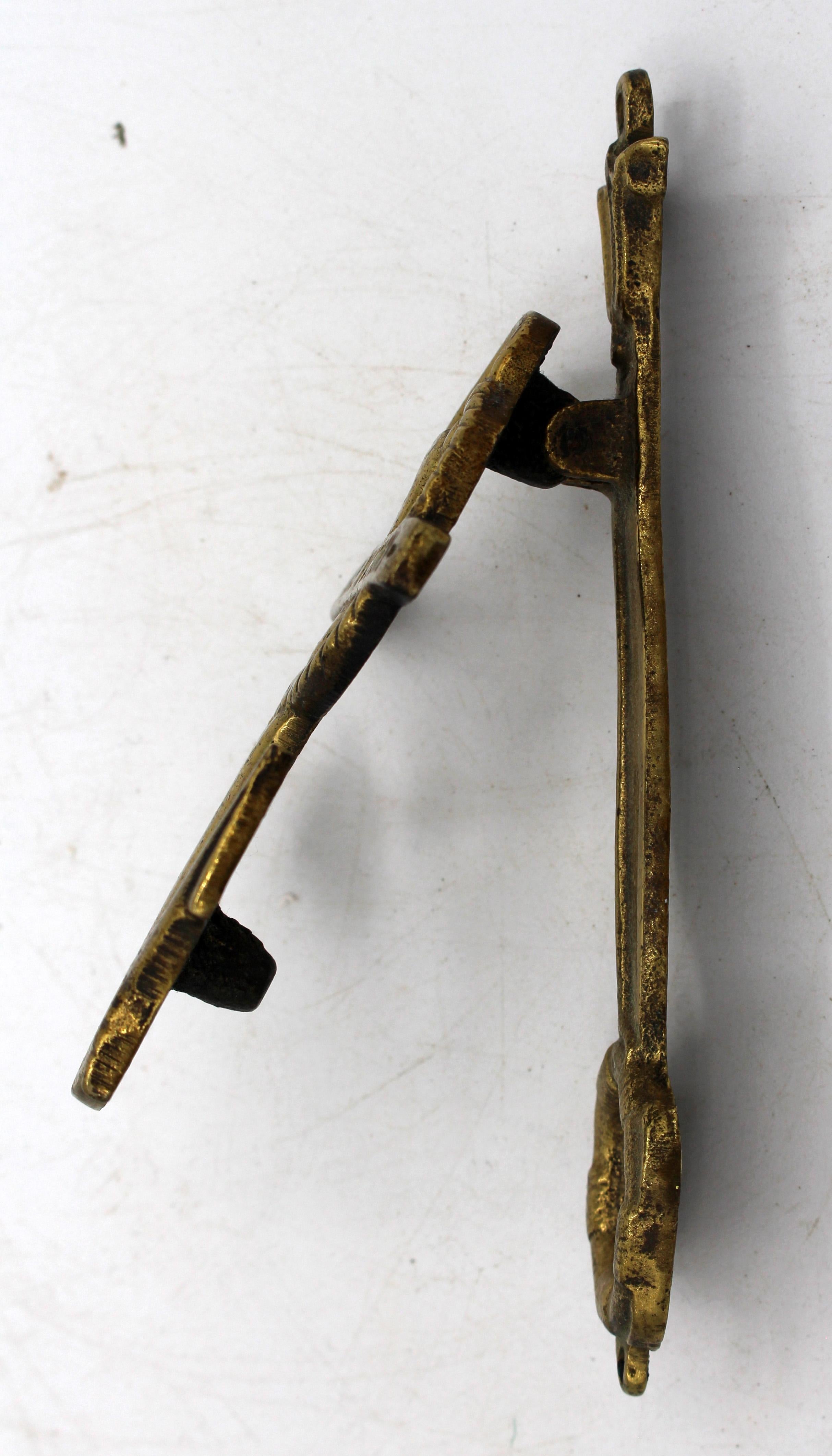 Victorian Circa 1900 Brass Ship's Anchor Door Knocker