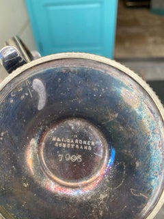 Circa 1900 Candle Holder with Snuffer, Marked H & I Gardner 453 Strand 7996