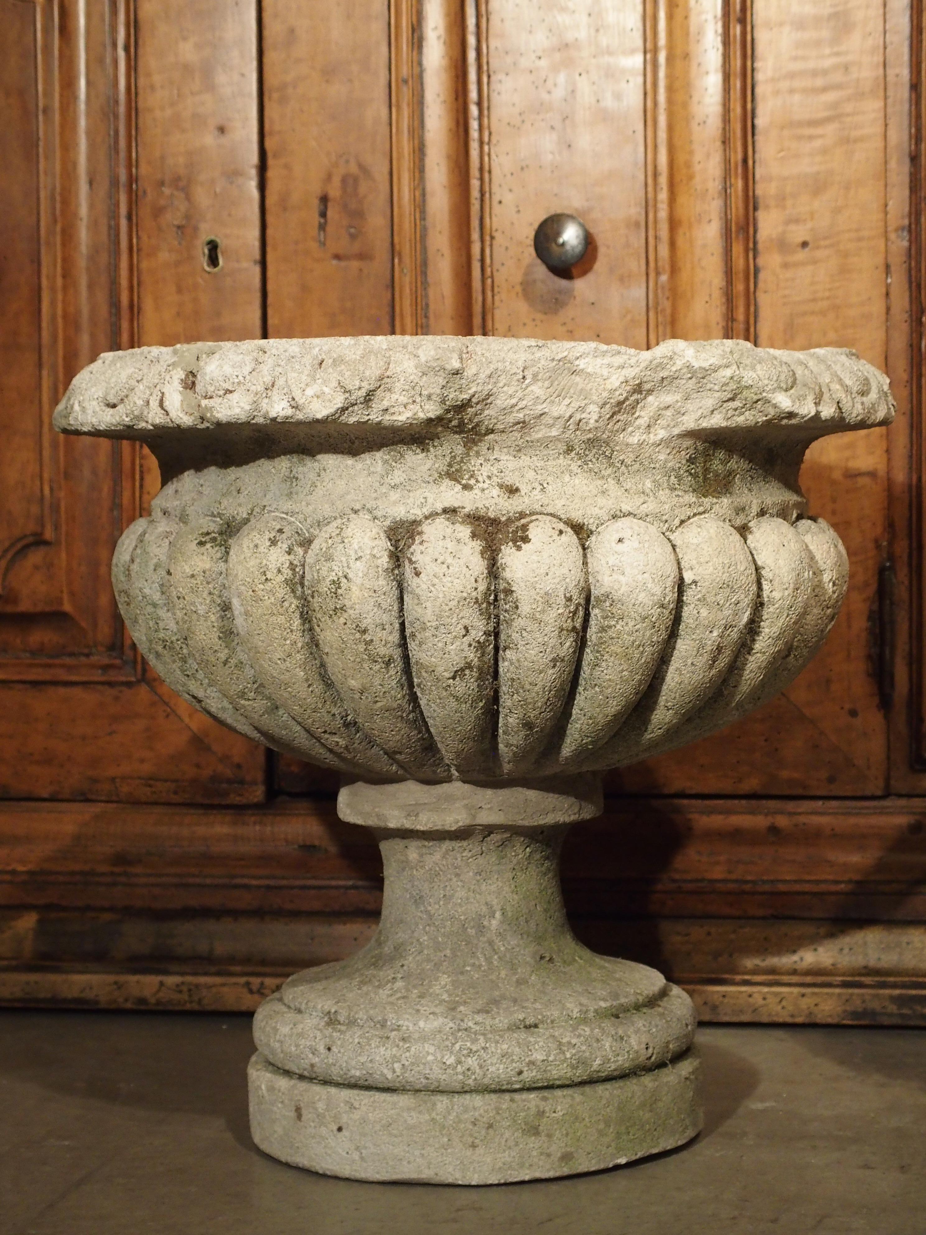 Carved Vicenza Stone Vases from Italy, circa 1900 7