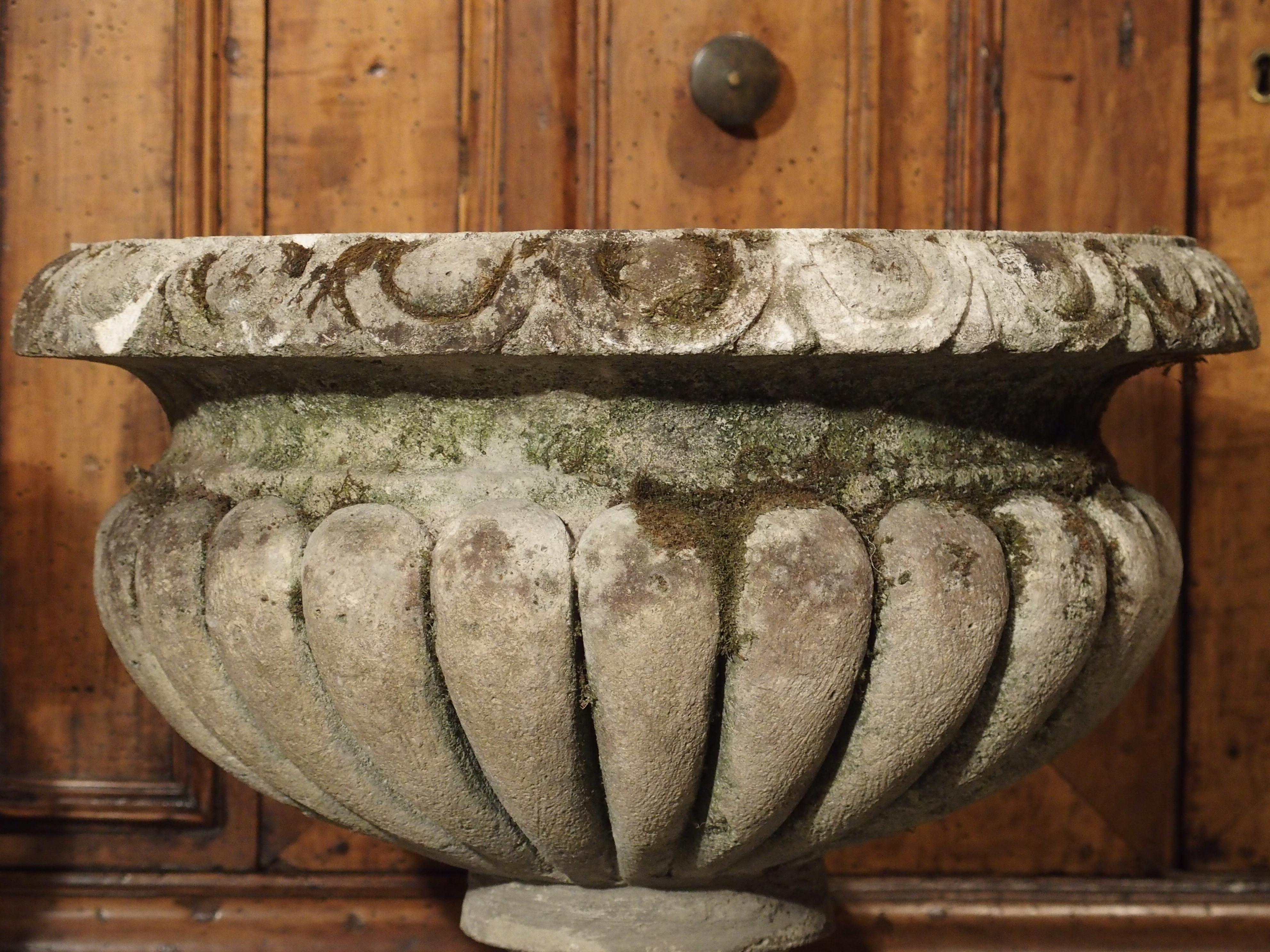 Carved Vicenza Stone Vases from Italy, circa 1900 8